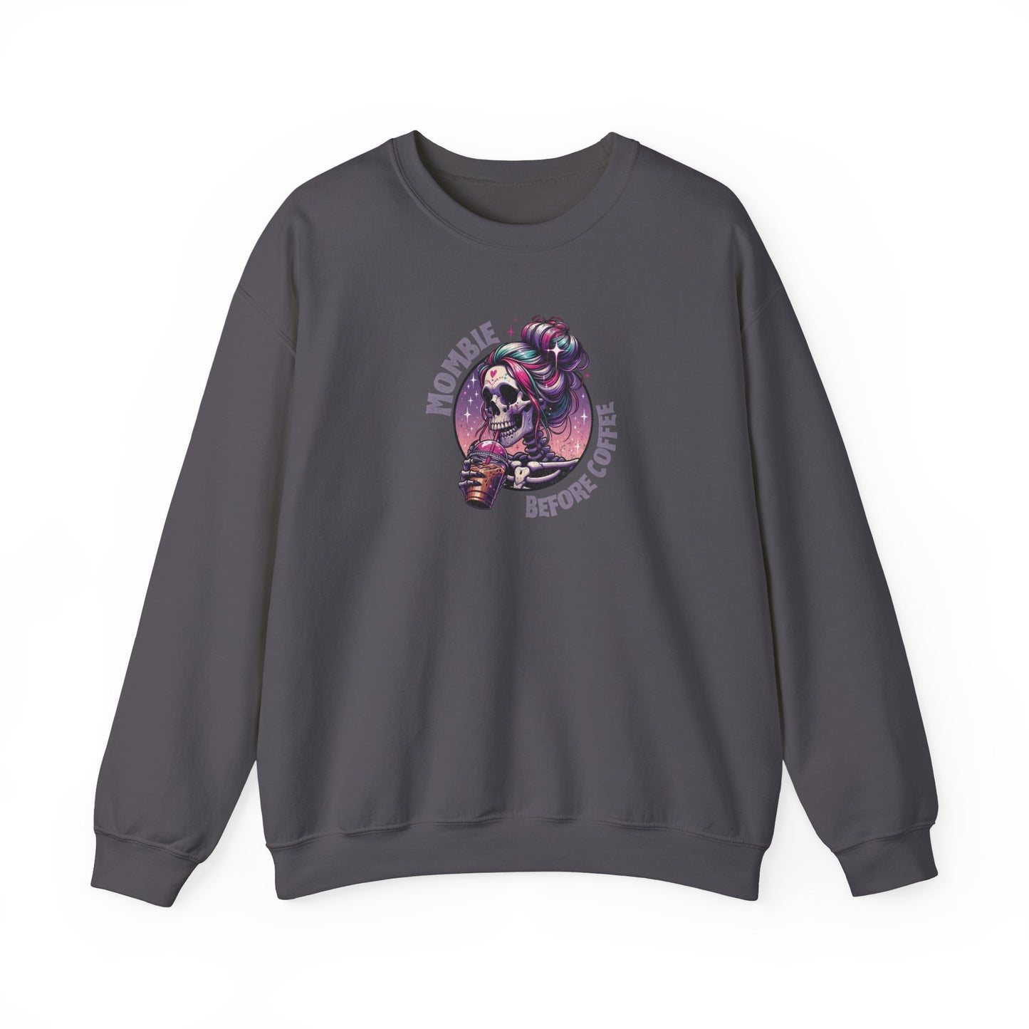 Mombie Before Coffee Crewneck Sweatshirt