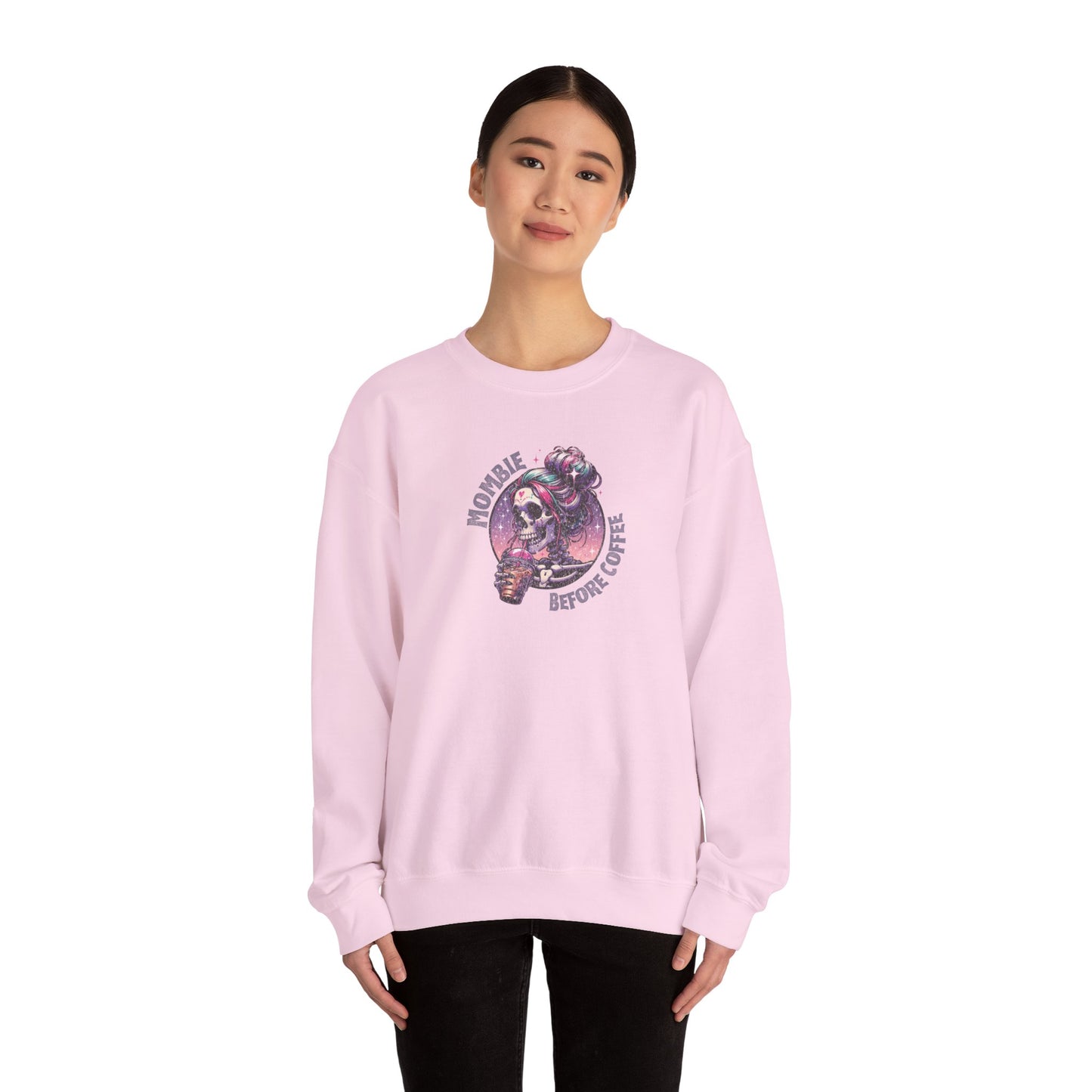 Mombie Before Coffee Crewneck Sweatshirt