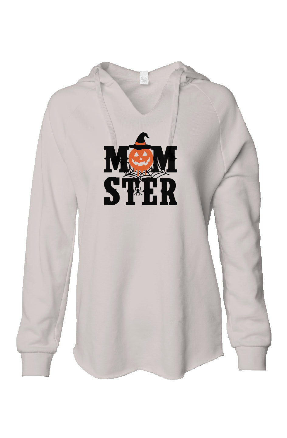 &amp;quot;Momster&amp;quot; Lightweight  Wash Hooded Sweatshirt