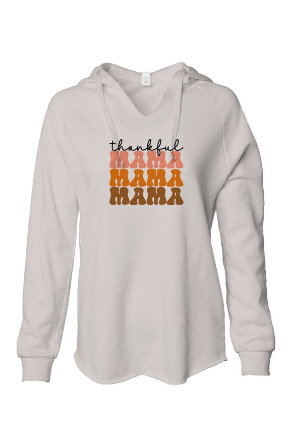 Thankful Mama Lightweight  Wash Hooded Sweatshirt