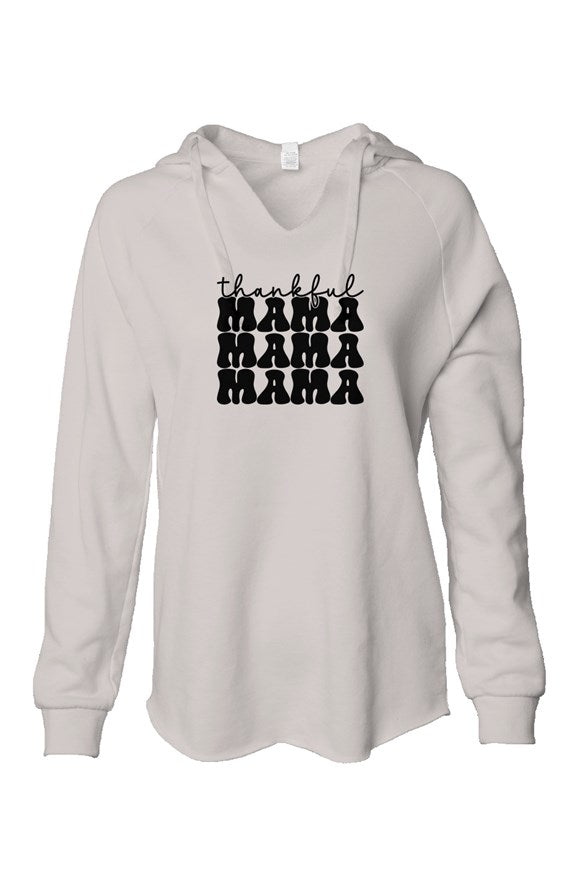 Thankful Mama Lightweight  Wash Hooded Sweatshirt